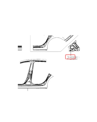 Mazda 6/Atenza 12-17 R/R Vent Panel (New) (Genuine)
