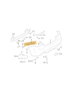 Find My Car Part rear bumper retainer diagram for Toyota 86 and Subaru BRZ ZN6 ZC6 2012-2021