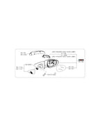 Mazda 3 09-13 RH Mirror 3 Wire (New) (Genuine)