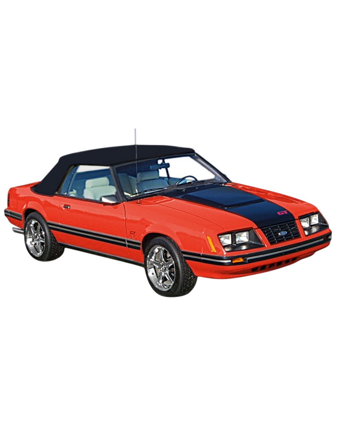 Ford Mustang 83-90 Softtop with Window (New) (Aftermarket)