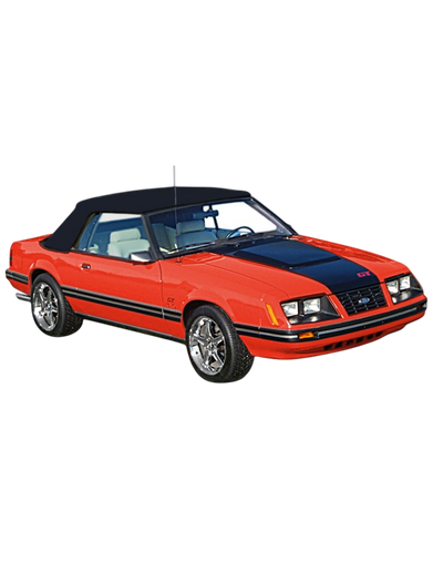 Ford Mustang 83-90 Softtop with Window (New) (Aftermarket)