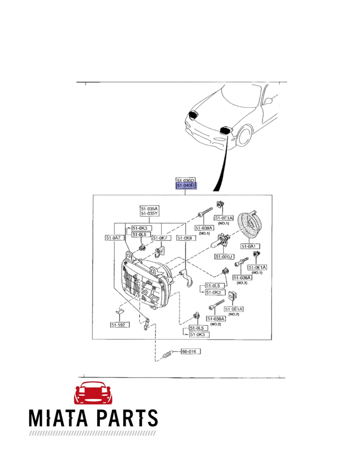 RX7 FD Headlight Assembly (New) (Genuine)