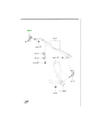 RX7 FD Rear RH Swaybar End Link (New) (Genuine)