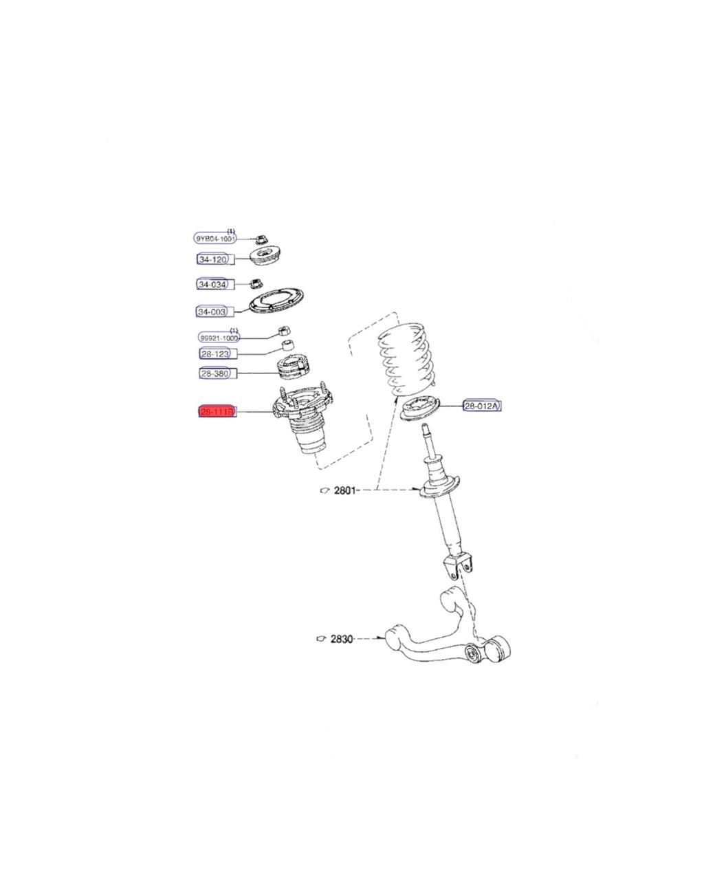 RX7 FD Front Bump Stop (New) (Genuine)