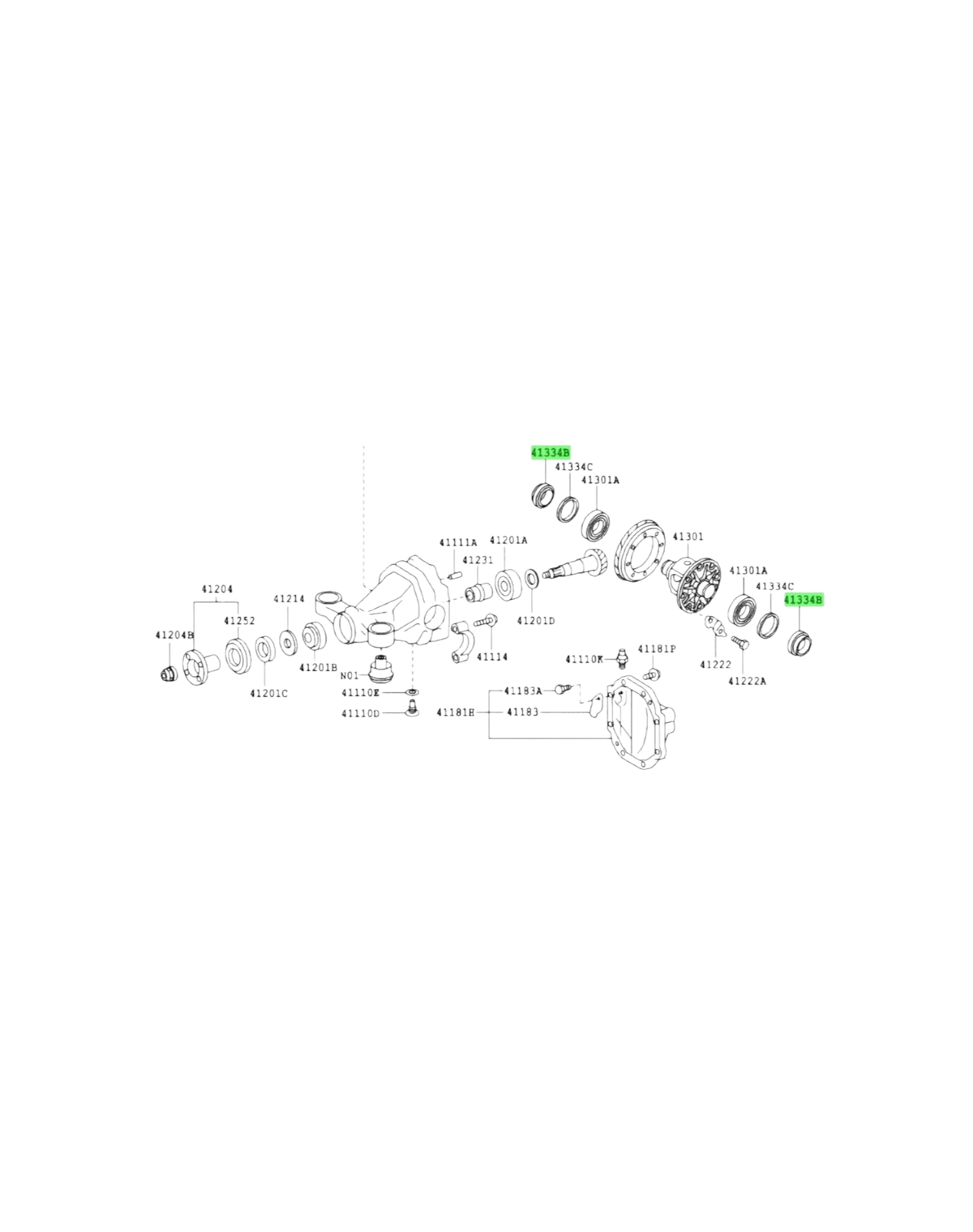Find My Car Part genuine differential axle seal diagram for Toyota 86 and Subaru BRZ ZN6 ZC6 models 2012-2021