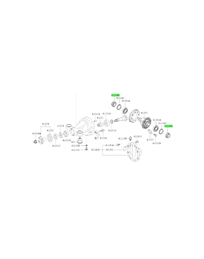 Find My Car Part genuine differential axle seal diagram for Toyota 86 and Subaru BRZ ZN6 ZC6 models 2012-2021