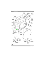 RX7 FD Front Door Seal (New) (Genuine)