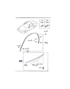 RX7 FD Front Door Weatherstrip (New) (Genuine)