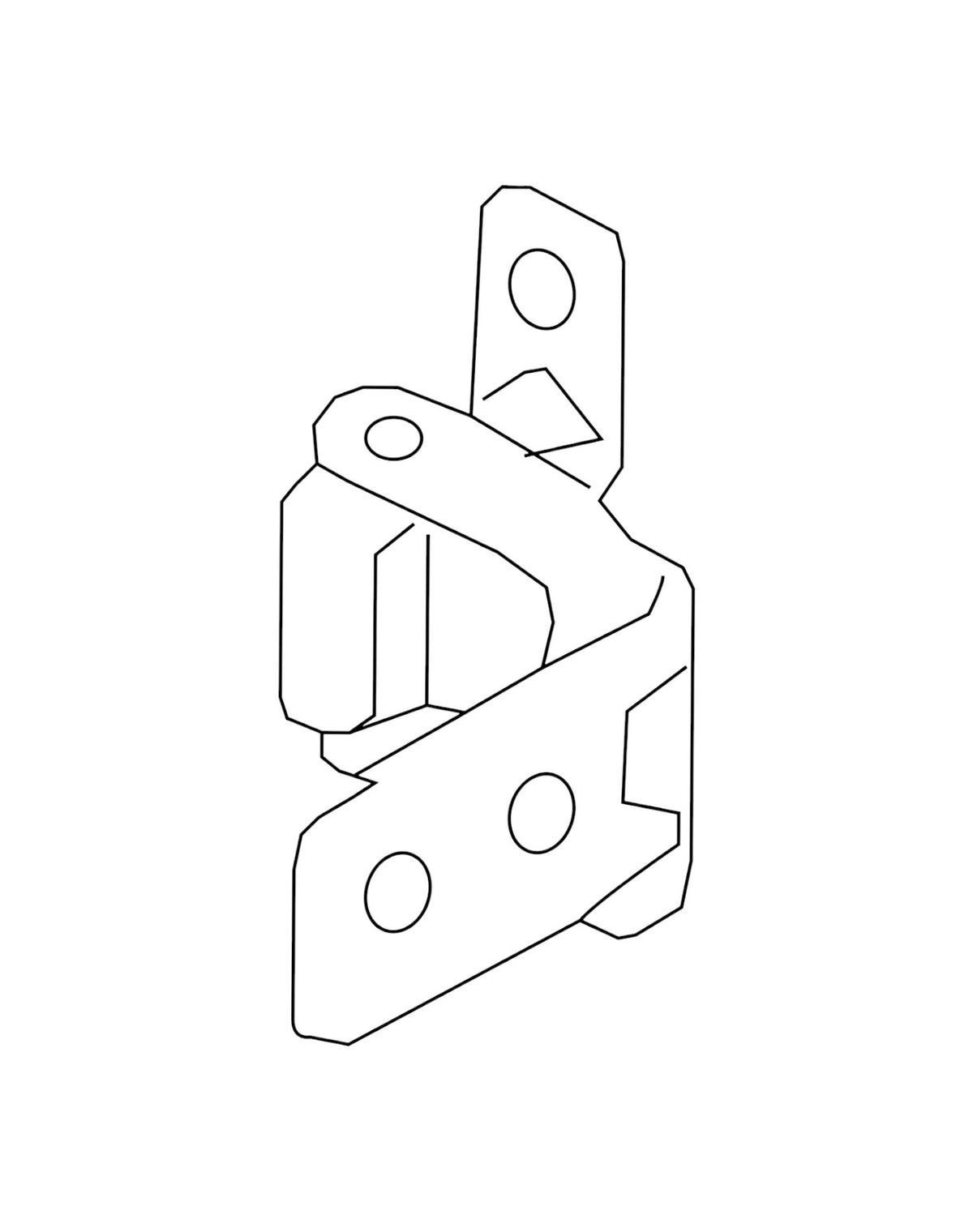 Mazda CX-5 17-25 R/R Lower Door Hinge (New) (Genuine)