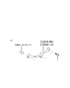 Find My Car Part technical diagram showing rear bumper and tail light retainer for Toyota 86 and Subaru BRZ