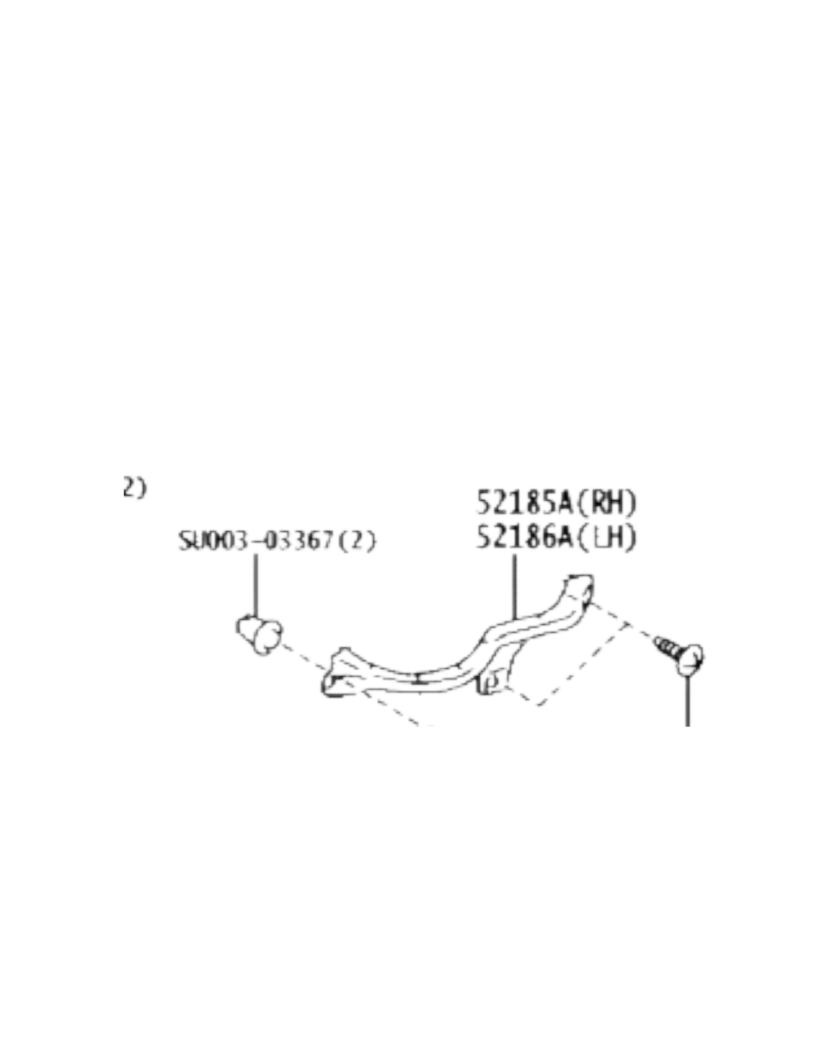 Find My Car Part technical diagram showing rear bumper and tail light retainer for Toyota 86 and Subaru BRZ